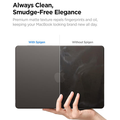 Coque Spigen Airskin pour Apple MacBook Air 13 pouces (2026) / (2025) / (2024) / (2022), Noir Satiné ACS11531