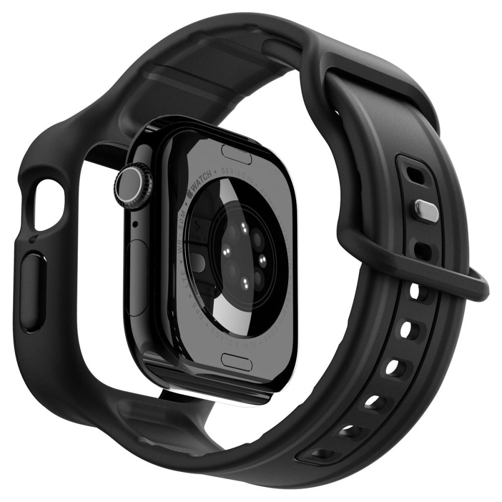 Cinturino Spigen Caseology Vault Pro per Apple Watch Series 10 / 11 42mm, Nero Opaco ACS09390