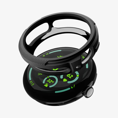 Custodia Spigen Liquid Air per Google Pixel Watch 4 45mm, Nero Opaco ACS11222
