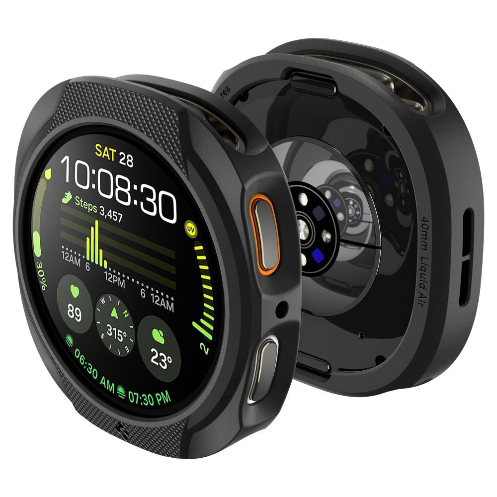 Custodia Spigen Liquid Air per Samsung Galaxy Watch8 44mm, Nera Opaca ACS09839