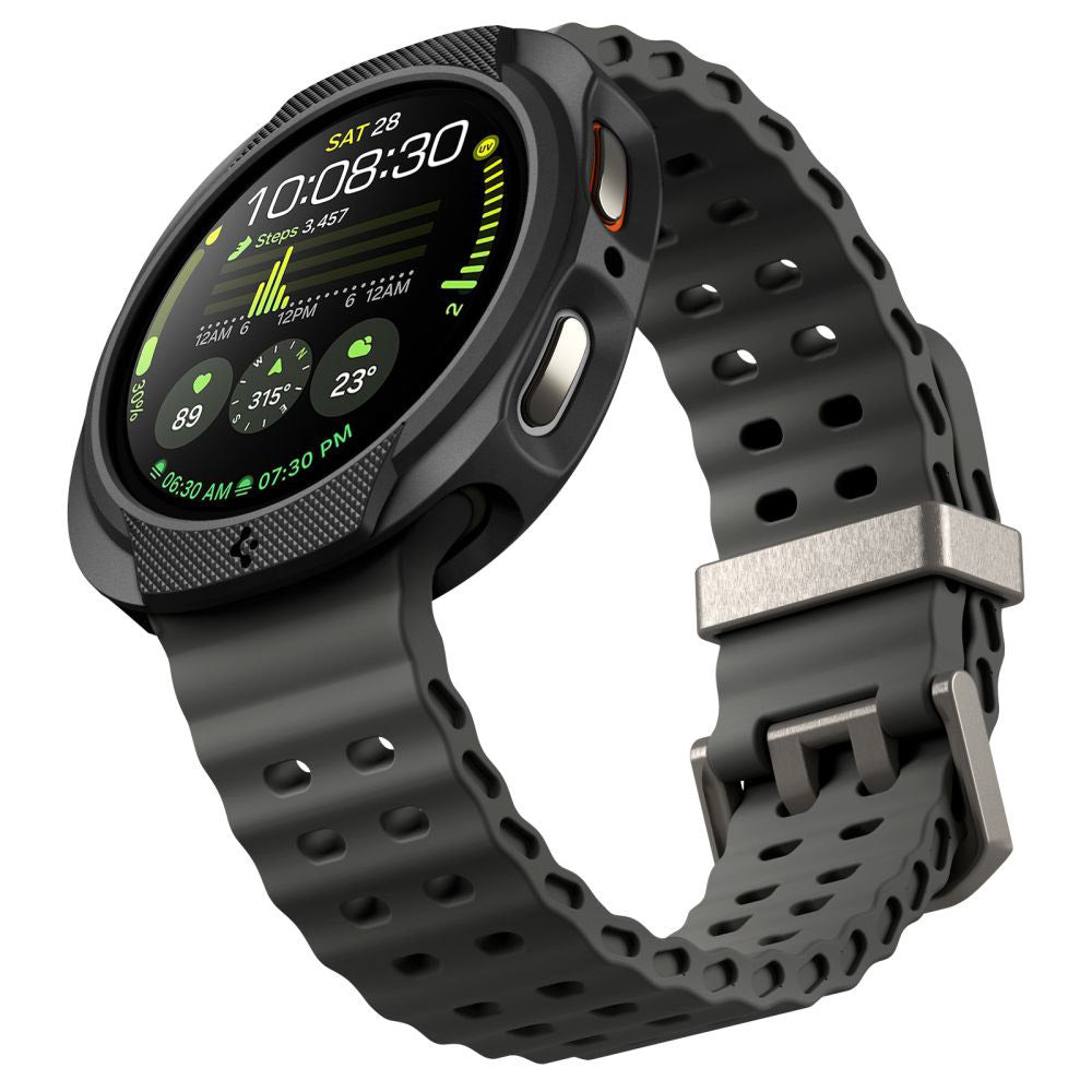 Custodia Spigen Liquid Air per Samsung Galaxy Watch8 44mm, Nera Opaca ACS09839