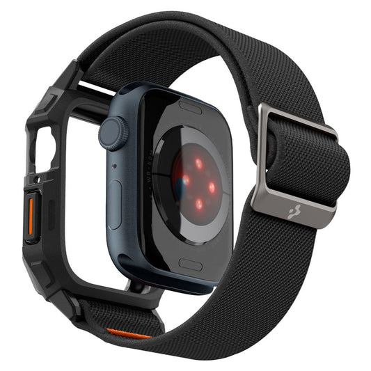 Custodia Spigen Lite Fit Pro per Apple Watch 44mm Series, Nera Opaca ACS07103