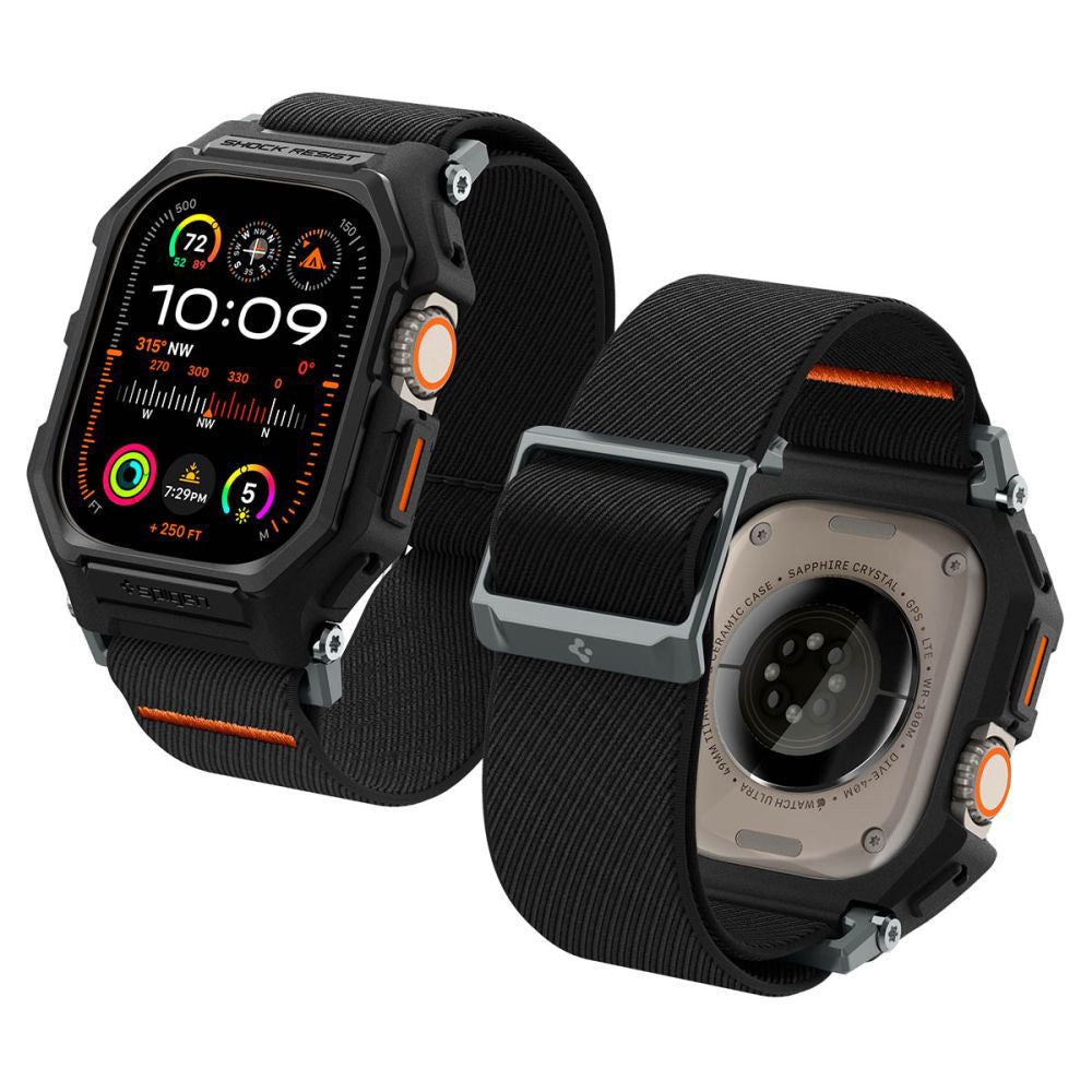 Spigen Lite Fit Pro Hülle für Apple Watch Ultra Series, Matt Schwarz ACS07104