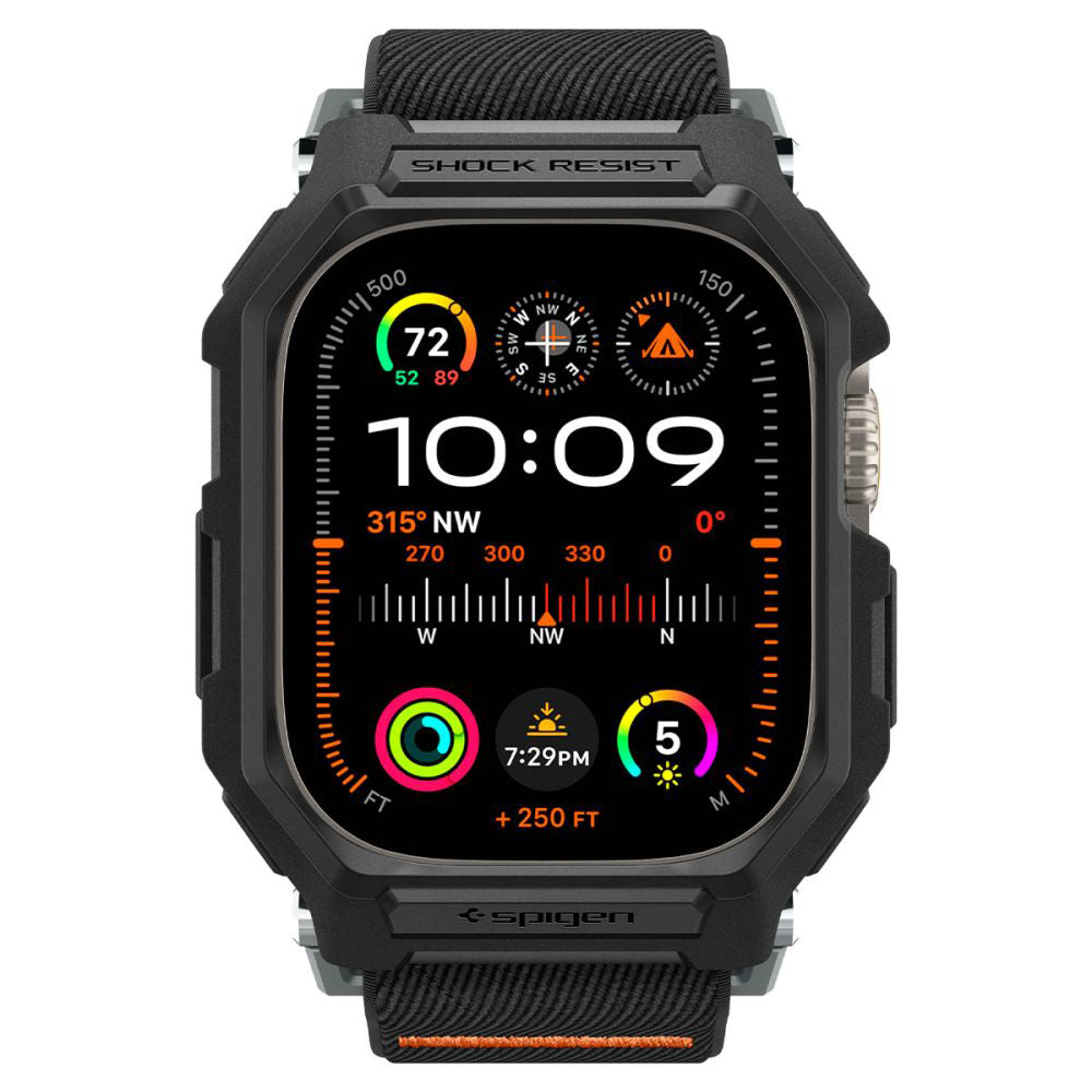 Spigen Lite Fit Pro Hülle für Apple Watch Ultra Series, Matt Schwarz ACS07104
