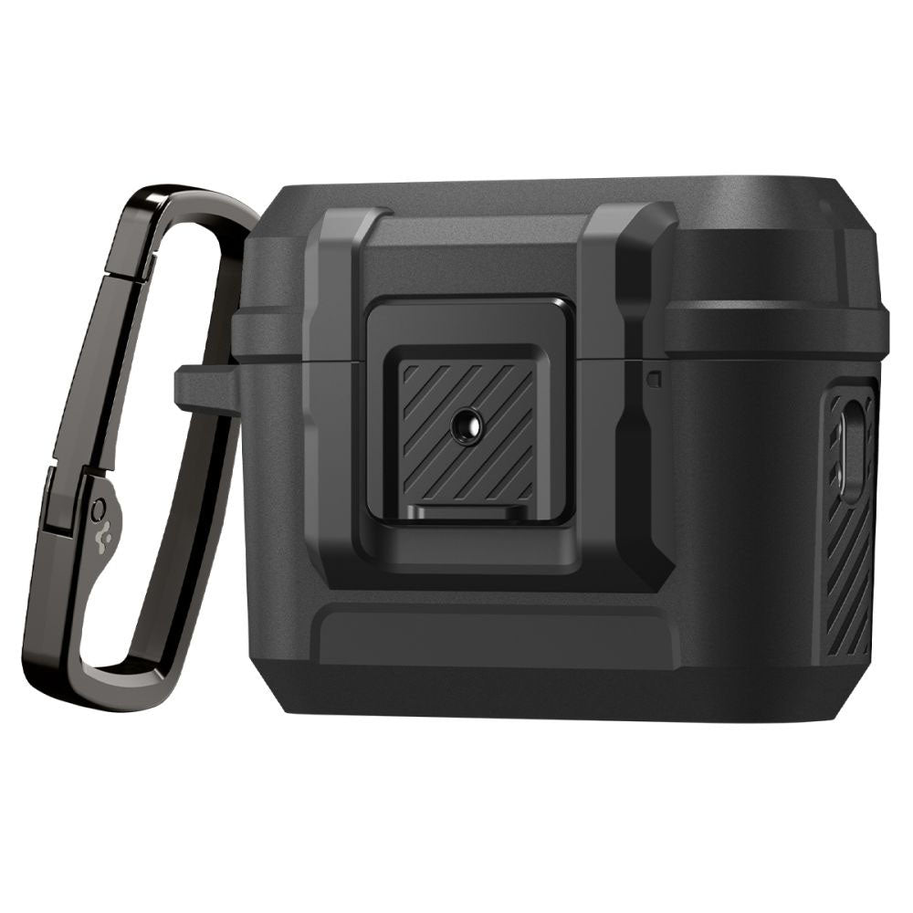 Custodia Spigen Lock Fit per Apple AirPods Pro 3, Nera Opaca