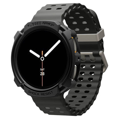 Coque Spigen Rugged Armor pour Samsung Galaxy Watch8 44mm, Noir Mat ACS10006