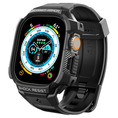 Étui Spigen Rugged Armor Pro pour Apple Watch Ultra Series, Noir