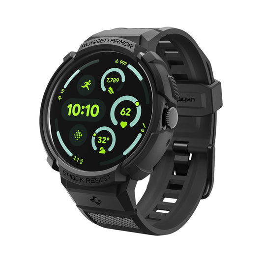 Coque Spigen Rugged Armor Pro pour Google Pixel Watch 41mm Series, Noire ACS09484