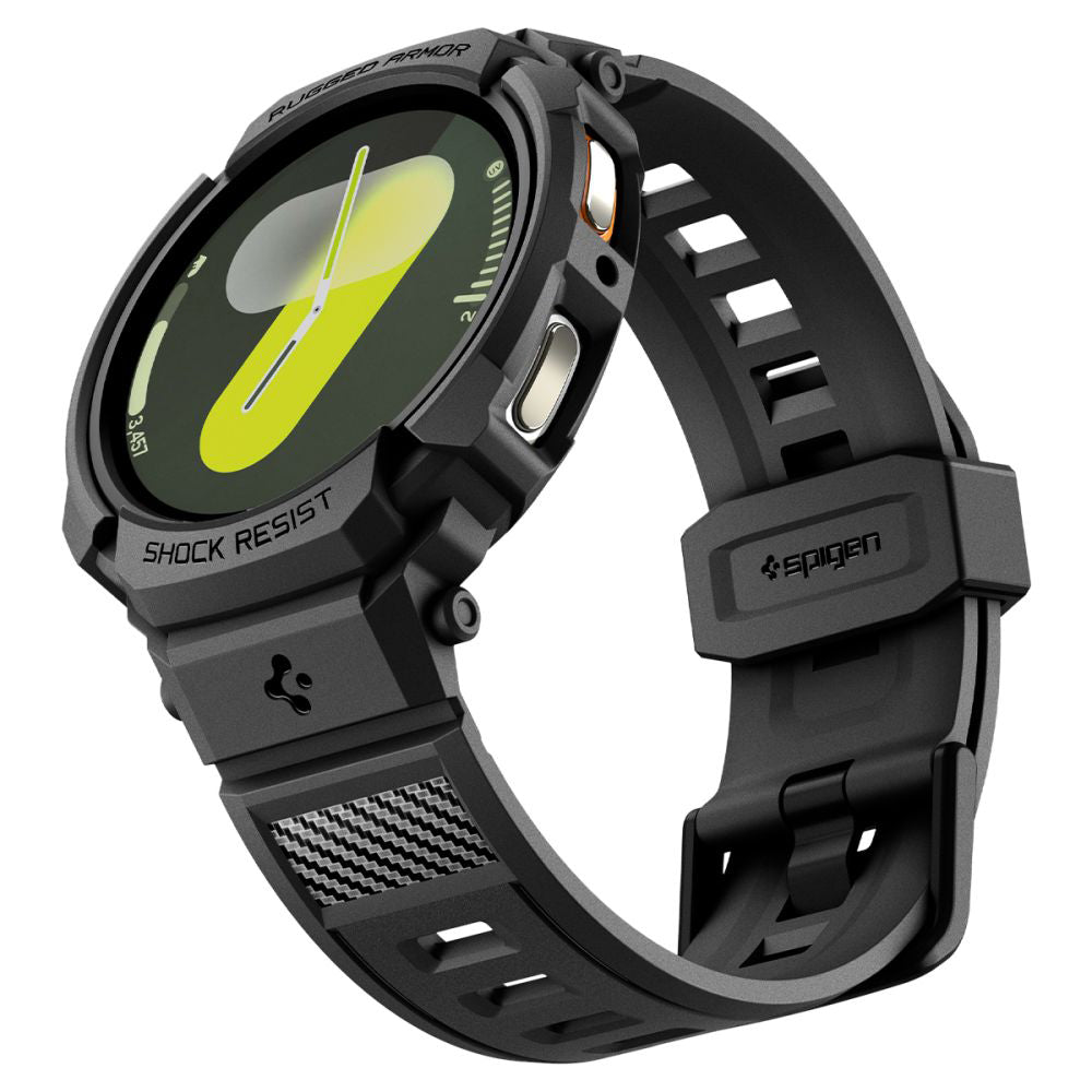 Spigen Rugged Armor Pro Case for Samsung Galaxy Watch8 40mm, Matte Black ACS10005