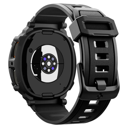 Spigen Rugged Armor Pro Hülle für Samsung Galaxy Watch8 44mm, Schwarz ACS10007