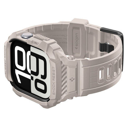 Spigen Rugged Armor Pro V2 Hülle für Apple Watch Series 10 / 11 46mm, Beige ACS10506