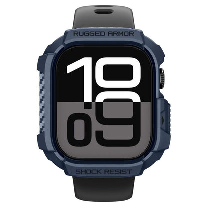 Custodia Spigen Rugged Armor V2 per Apple Watch Series 10 / 11 42mm, Blu Navy
