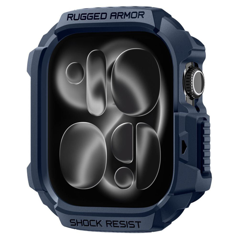 Custodia Spigen Rugged Armor V2 per Apple Watch Series 10 / 11 42mm, Blu Navy