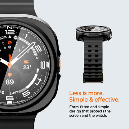 Coque Spigen Thin Fit 360 pour Samsung Galaxy Watch Ultra2, Noire ACS11609