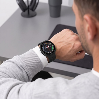 Tech-Protect Defense Hülle für Samsung Galaxy Watch9 / Watch8 40mm, 2er Set, Schwarz / Transparent