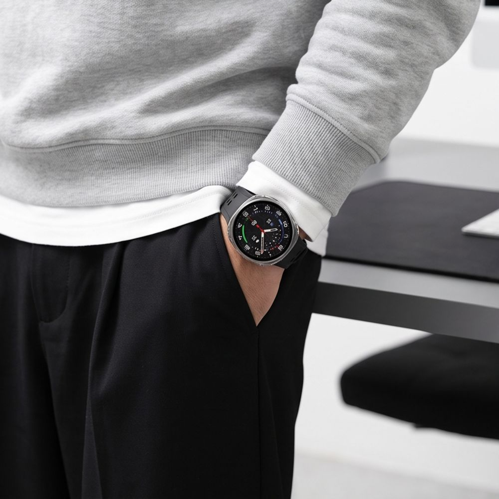 Tech-Protect Defense Hülle für Samsung Galaxy Watch 9 / Watch8 44mm, 2er Set, Schwarz / Transparent