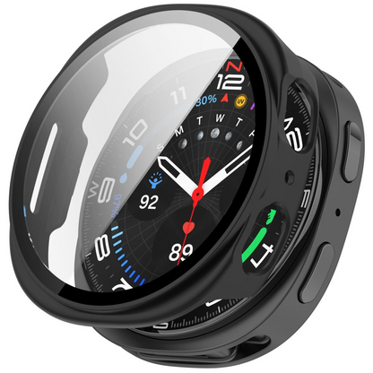 Tech-Protect Defense Hülle für Samsung Galaxy Watch9 / Watch8 40mm, 2er Set, Schwarz / Transparent
