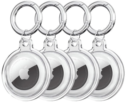 Étui Tech-Protect Icon pour Apple AirTag, Set de 4 pièces, Transparent