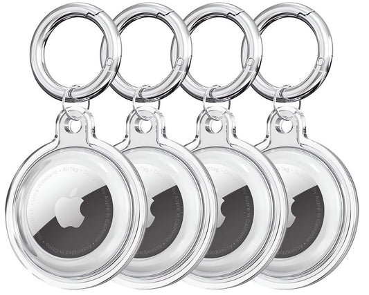 Étui Tech-Protect Icon pour Apple AirTag, Set de 4 pièces, Transparent