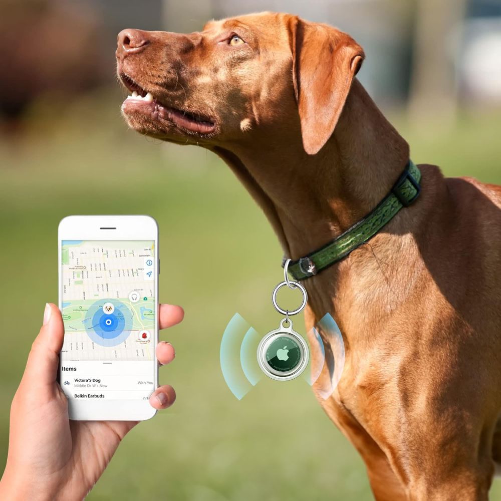 Étui Tech-Protect Icon pour Apple AirTag, Set de 4 pièces, Transparent