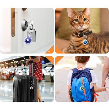 Étui Tech-Protect Icon pour Apple AirTag, Set de 4 pièces, Transparent