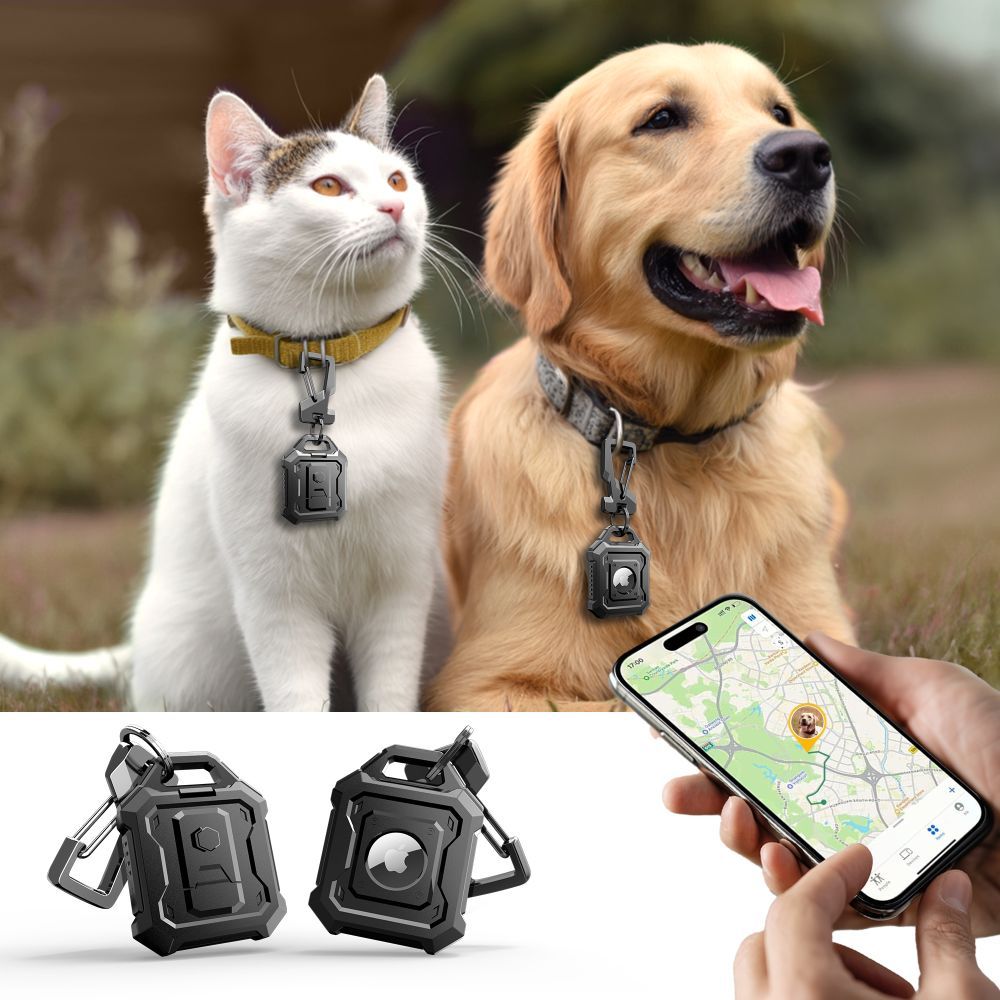 Étui Tech-Protect Kevlar Pro pour Apple AirTag, Noir