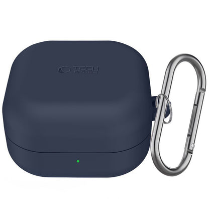 Custodia Tech-Protect Silicone Hook per Samsung Galaxy Buds4 / Buds4 Pro, Blu Navy