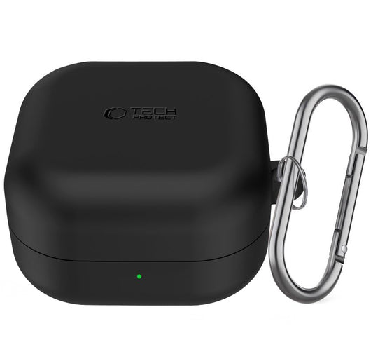 Tech-Protect Silicone Hook Hülle für Samsung Galaxy Buds4 / Buds4 Pro, Schwarz
