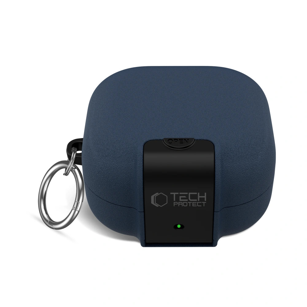 Custodia Tech-Protect Slim Hook per Samsung Galaxy Buds4 / Buds4 Pro, Blu Navy