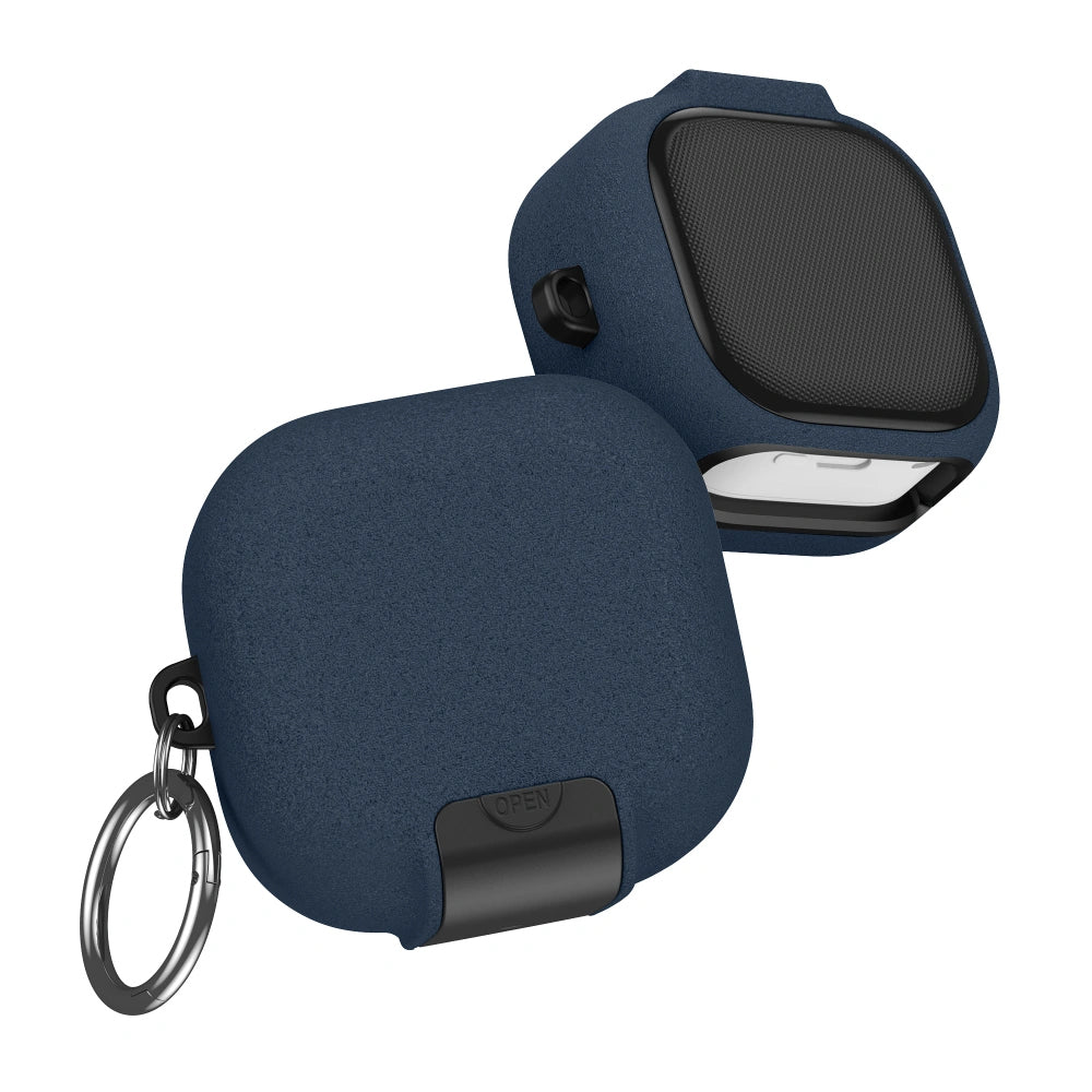 Custodia Tech-Protect Slim Hook per Samsung Galaxy Buds4 / Buds4 Pro, Blu Navy
