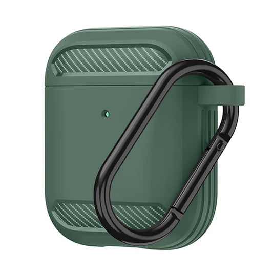 Techsuit Carbon Hülle für Apple AirPods Gen 2 / Gen 1, Grün