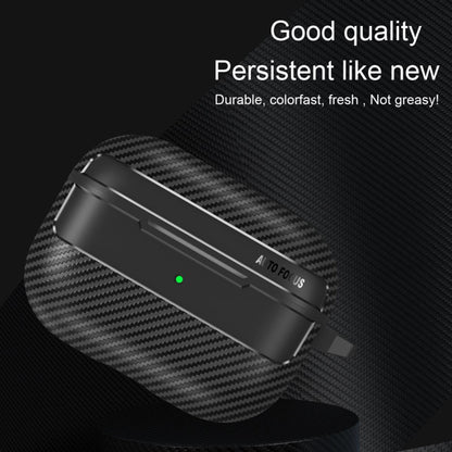 Custodia Techsuit CarbonFiber per Apple AirPods Pro 3, Nera