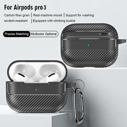 Custodia Techsuit CarbonFiber per Apple AirPods Pro 3, Nera
