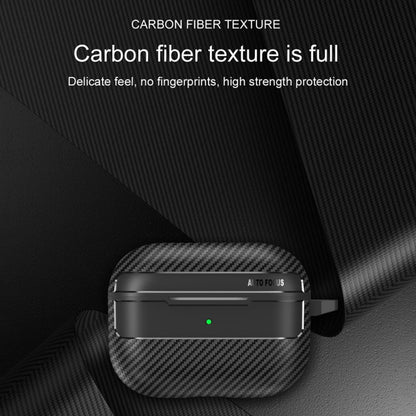 Custodia Techsuit CarbonFiber per Apple AirPods Pro 3, Nera