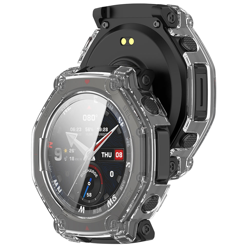 Custodia Techsuit Defense360 Pro per Amazfit T-Rex 3 Pro, Trasparente