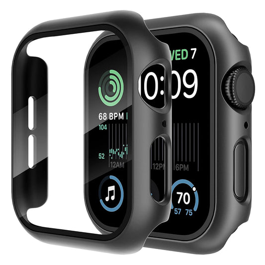 Techsuit Defense360 Pro Hülle für Apple Watch 44mm Series, Schwarz