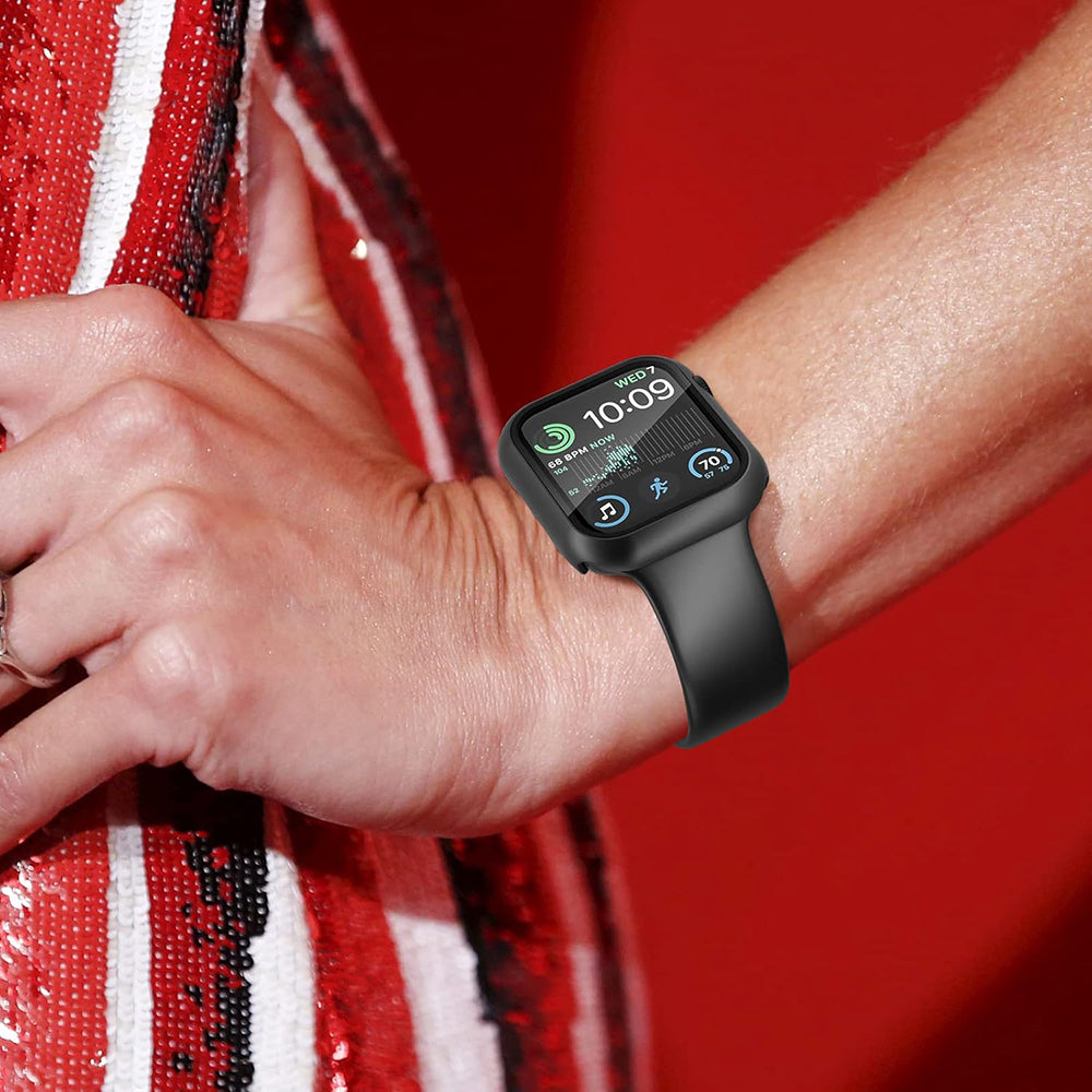 Techsuit Defense360 Pro Hülle für Apple Watch 44mm Series, Schwarz