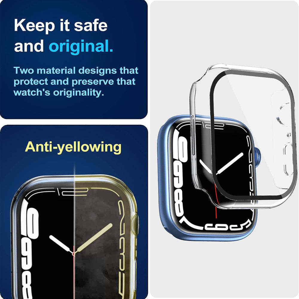 Coque Techsuit Defense360 Pro pour Apple Watch 7 41mm Series, Transparente