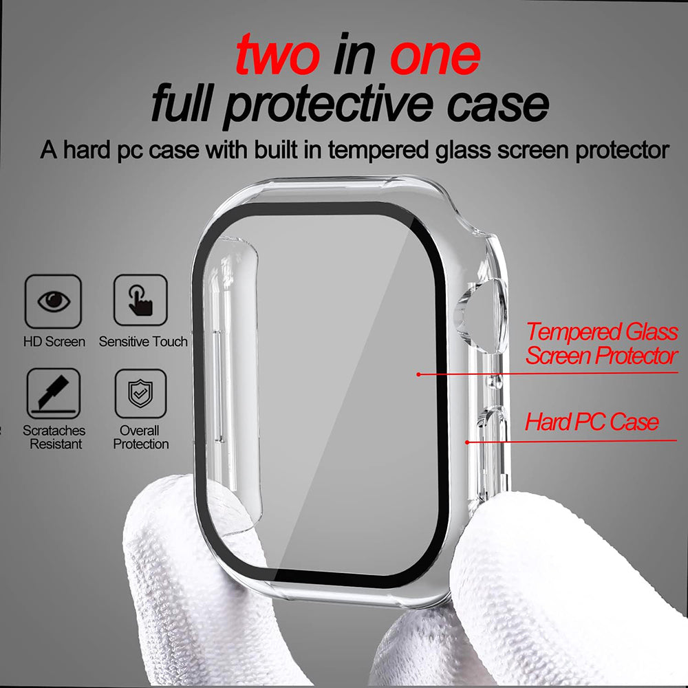 Coque Techsuit Defense360 Pro pour Apple Watch 7 41mm Series, Transparente