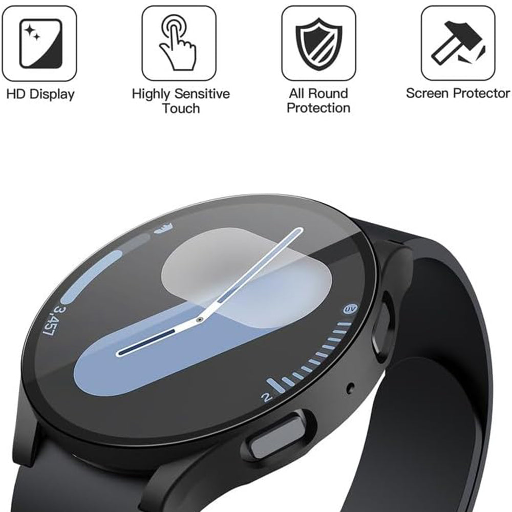 Custodia Techsuit Defense360 Pro per Samsung Galaxy Watch7 44mm, Nera