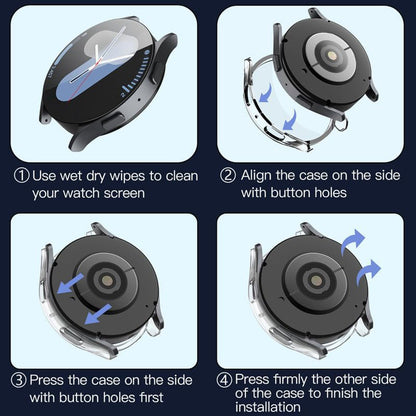Custodia Techsuit Defense360 Pro per Samsung Galaxy Watch7 44mm, Trasparente