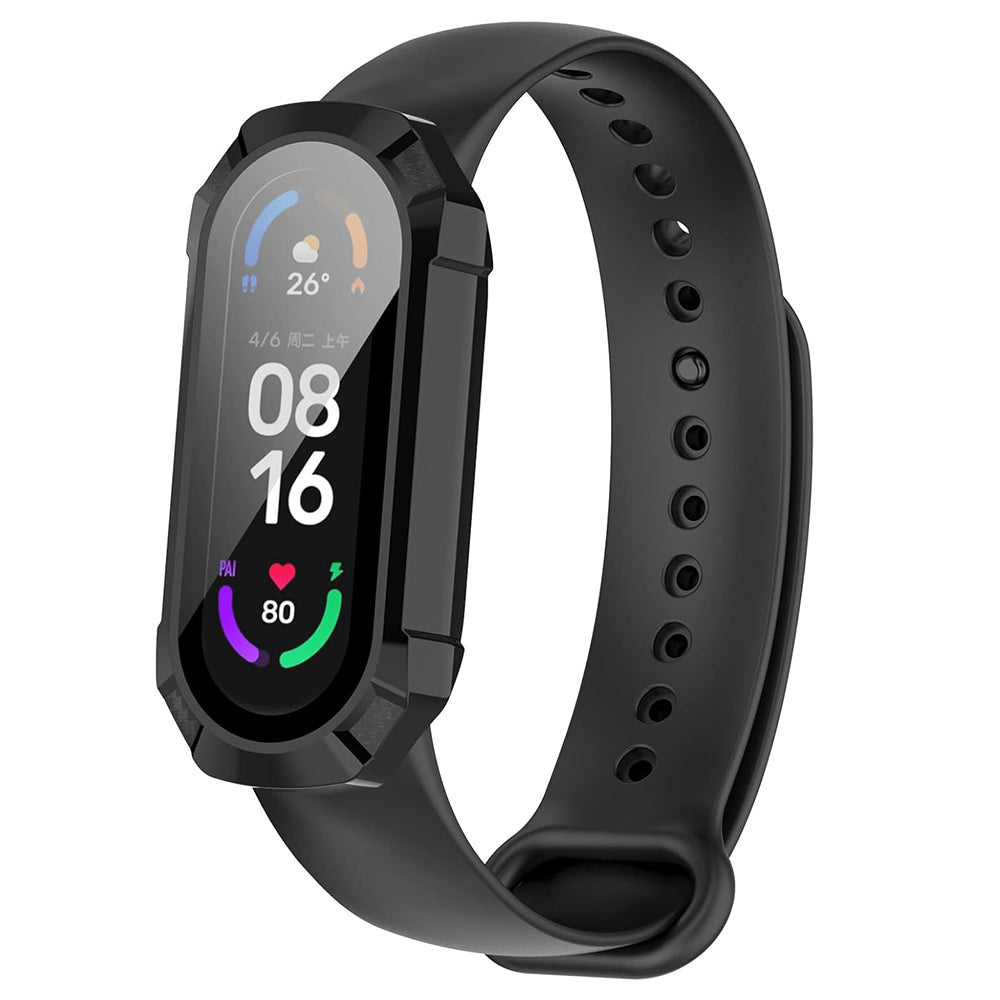 Coque Techsuit Defense360 Pro pour Xiaomi Smart Band 6 / Band 5 / Band 4, Noire