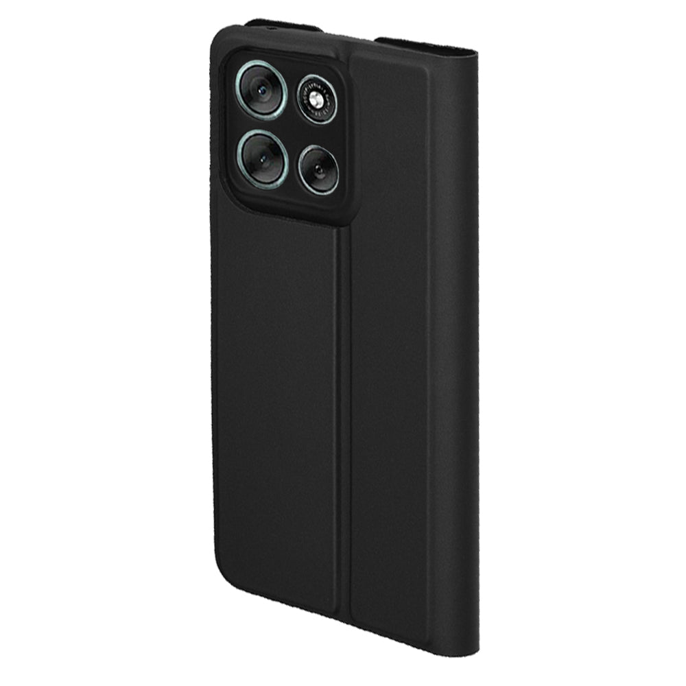Coque pour Motorola Moto G56, Techsuit, Magskin Book, Noire