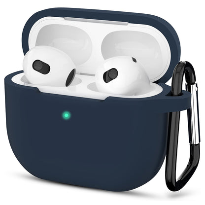 Custodia Techsuit Silicone per Apple AirPods 3, Blu Navy