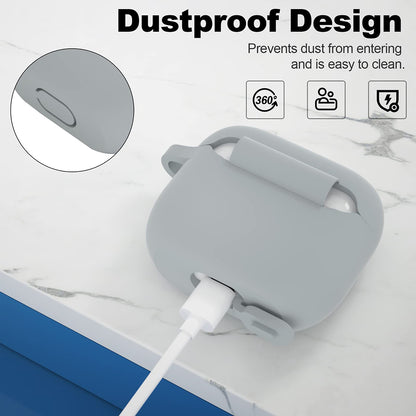Custodia Techsuit Silicone per Apple AirPods 3, Viola