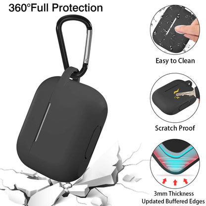 Custodia Techsuit Silicone per Apple AirPods 3, Nera
