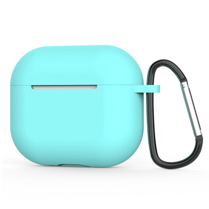 Custodia Techsuit Silicone per Apple AirPods 4, Turchese Scuro