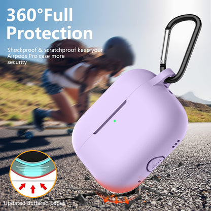Custodia Techsuit Silicone per Apple AirPods Pro Series, Viola