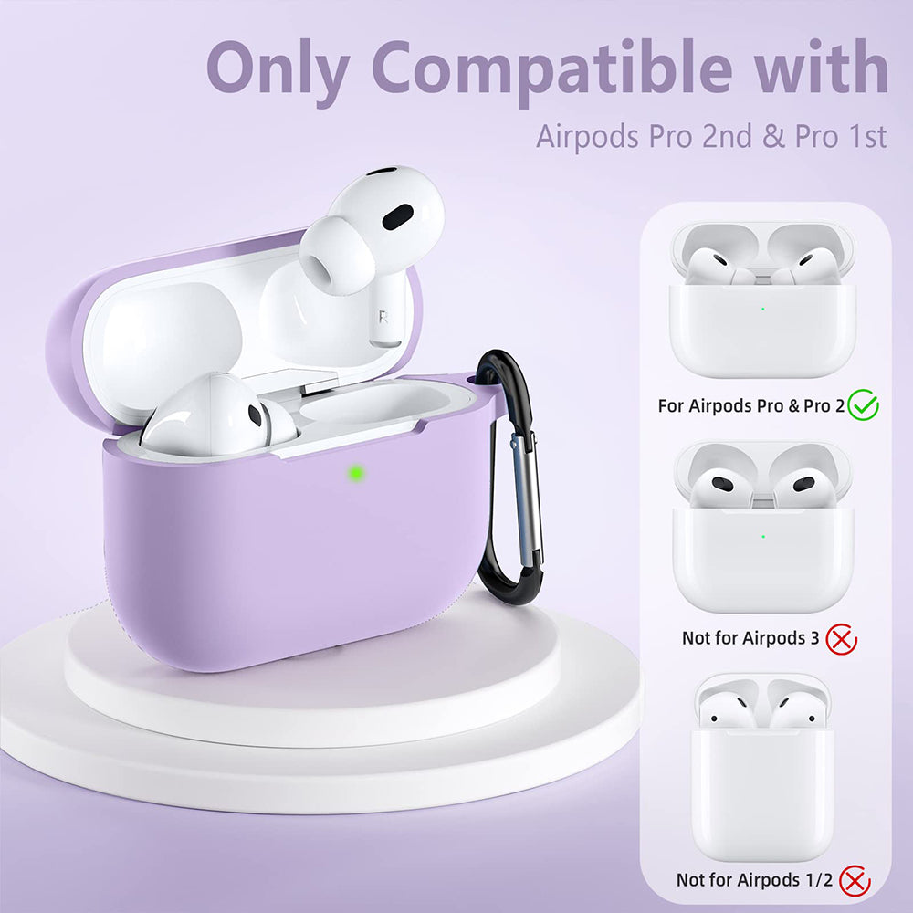 Custodia Techsuit Silicone per Apple AirPods Pro Series, Viola