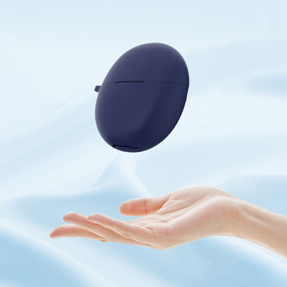 Custodia Techsuit Silicone per Huawei FreeBuds 5, Nera